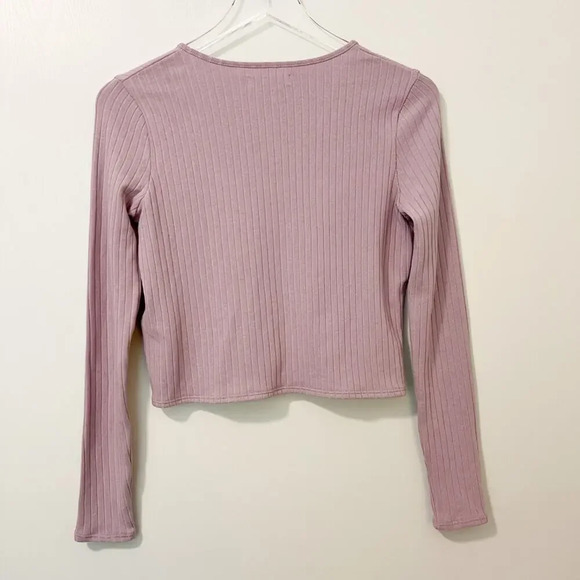 MADEWELL Ribbed Crop Cardigan in Provence Grape‎ size XS - Picture 5 of 10